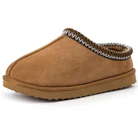 Fallzor Hausschuhe Damen Warme Winter Slippers Haus Komfortable Mules mit Weichem Faux Lammfell Futter Rutschfeste Pantoffeln Indoor Outdoor - 39 EU