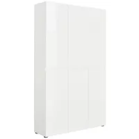 Home24 Schuhschrank Mister Dekor Weiß / Hochglanz