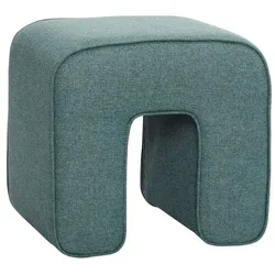 Hübsch - Sculpture Pouf Green