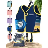KIDVERSE Schwimmweste Kinder 2-3 Jahre - TÜV geprüfte Schwimmhilfe mit Bauchumfang bis 56cm - Schwimmhilfe Kinder 2-3 Jahre - Kinderschwimmweste zum Schwimmen Lernen - Komfort Schwimmweste Kind