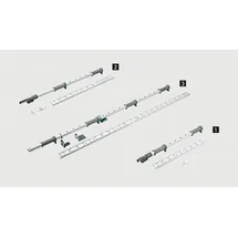 Hettich schwenkauszug-Drehachse Eckschr.,LeMansII9132547 li.Korpush.720-900mm weiß