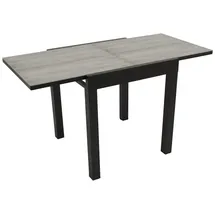DEGAMO FARO Ausziehtisch 70/140 x 70 x 75 cm grau