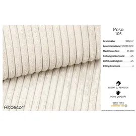 altdecor Ecksofa Ottomane Links IREA-L3-v3 412x165x77 cm Beige