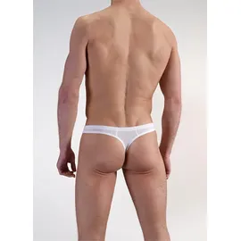 Olaf Benz Herren Ministring weiß Mikrofaser/Funktion unifarben, weiß, NOS