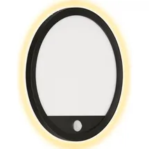 Telefunken LED Außenwandleuchte inkl. Bewegungsmelder, inkl. Dämmerungssensor, Backlight Effekt, 15 Watt, 2.000 Lumen, 4.000 Kelvin, IP44, 15W schwarz Kunststoff Ø 28 cm Telefunken Ø Schwarz