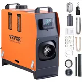 Tragbarer All-in-one-dieselheizer 12 V 8 Kw 0,16–0,62 L/h Diesel-lufterhitzer 8–36°C Verstellbarer 20-25 M2 Smart-lcd-controller Mit Fernbedienung Und 5-liter-tank Für Boote, Wohnmobile, Autos Und Den