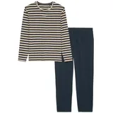 Marc O'Polo Pyjama Mix & Match Cotton (2 tlg) schlafanzug schlafmode bequem beige|blau|bunt XL (52)