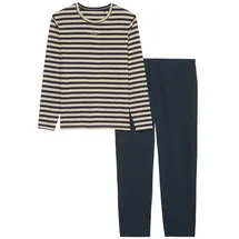 Marc O'Polo Pyjama Mix & Match Cotton (2 tlg) schlafanzug schlafmode bequem beige|blau|bunt XL (52)