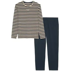 Marc O'Polo Pyjama Mix & Match Cotton (2 tlg) schlafanzug schlafmode bequem beige|blau|bunt XL (52)