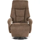 sit&more TV-Sessel Enjoy Kunstleder 74 x 111 x 77 cm Braun mit Motor und Aufstehhilfe