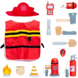 UMU Toys Firefighter set Activity Spielzeug aus Holz 3y+