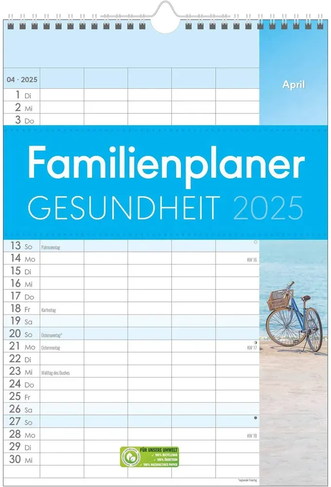 Familienplaner Gesundheit 2025 - Familienplaner 2025