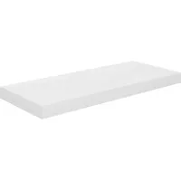 vidaXL Wandregal 60 x 23,5 x 3,8 cm Hochglanz-Weiß