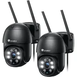 Ctronics PTZ Überwachungskamera Aussen WLAN, 2K Kabellose Wifi IP Kamera Outdoor