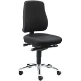WARMBIER Drehstuhl Comfort Plus Stoff Schwarz