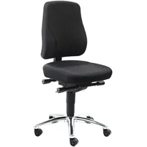 WARMBIER Drehstuhl Comfort Plus Stoff Schwarz