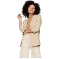 pieces Blusenblazer »PCBOSELLA 3/4 BLAZER NOOS«, mit Faltendetail am Ärmel pieces White Pepper XS