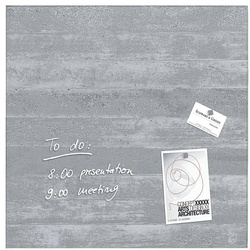 Sigel Glas-Magnettafel »Artverum Sichtbeton« GL168 grau