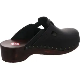 Berkemann Riemen-Toeffler Clogs Schwarz - Gr.: 40,5