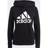 adidas Essentials Relaxed Logo Hoodie Black / White L