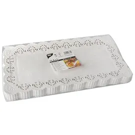 Papstar Spitzenpapiere eckig 34 cm x 17 cm, weiss,
