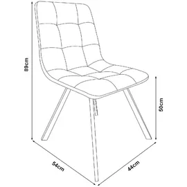 [en.casa] Essgruppe Fitjar 5-teilig Betonoptik/Dunkelgrau