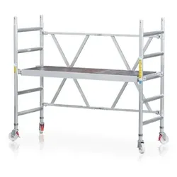Fahrgerüst Arbeitshöhe 2.950mm Plattform 1.200 x 1.800mm - silber