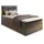 masseno Boxbett mit Bettkasten ¦ grau ¦ Maße cm B: 100 H: 98