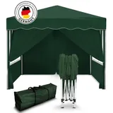 Kronenburg Handel Faltpavillon 3,00 x 3,00 m inkl. 4 Seitenteile grün