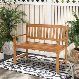 Costway Gartenbank 109 x 56 x 86 cm Beige