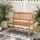 Costway Gartenbank 109 x 56 x 86 cm Beige