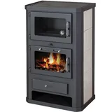 EEK A Kaminofen mit Backfach+Herdplatte Victoria Comfort KF Kachel – 10kW