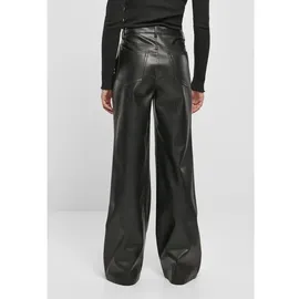 URBAN CLASSICS Faux Leather Wide Leg Hosen Black 28