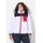 Ulla Popken Teddyfleece-Jacke Patches Weiß 58/60