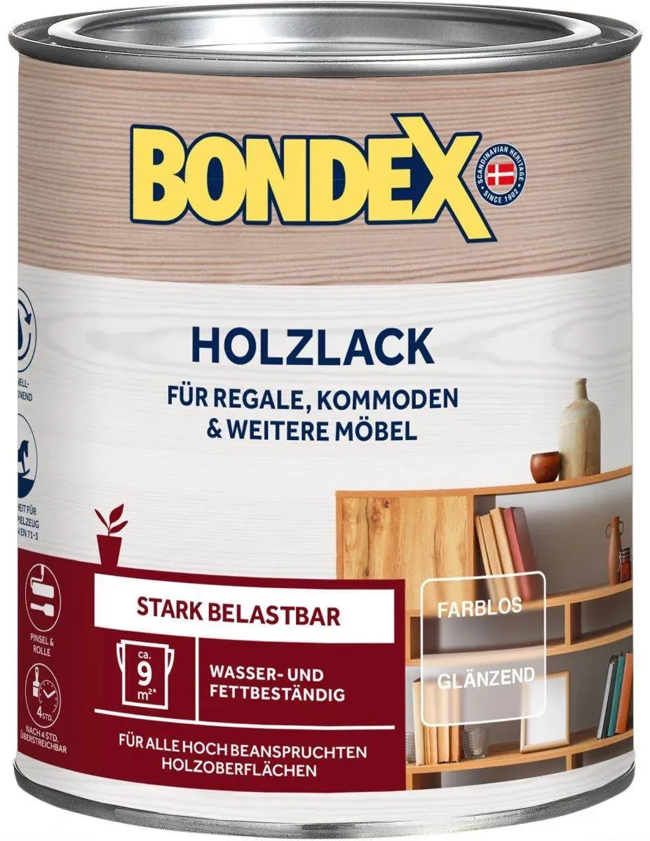 BONDEX Holzlack 0,25-2,5l, verschiedene Glanzgrade, Möbellack