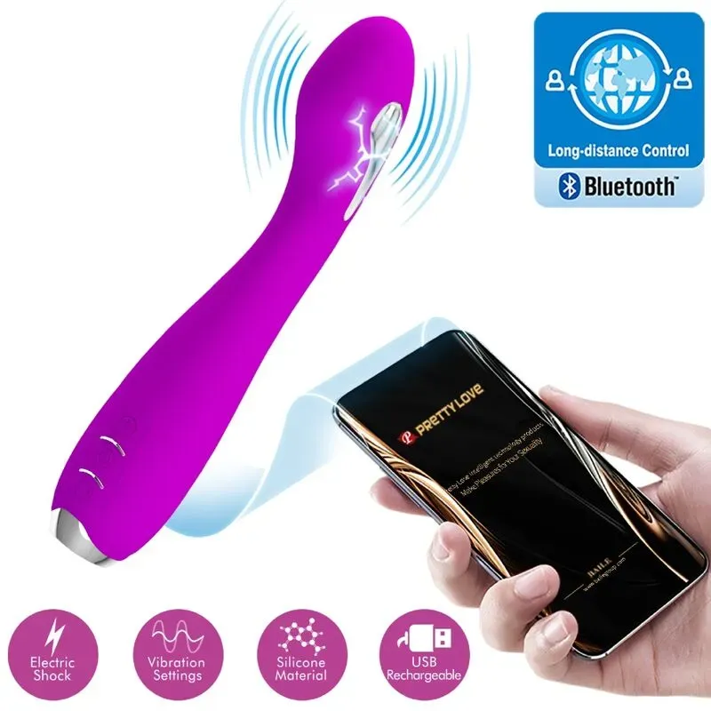 PRETTY LOVE - Hector Elektroschock-Vibrator - Kostenlose App Violett