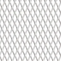 vidaXL Gittermatte Streckmetall 50 x 50 cm Silber