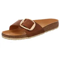 Birkenstock Madrid Big Buckle Nubukleder geölt schmal cognac 43