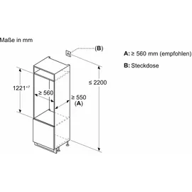 Siemens iQ500 KI42LSDD1 Einbaukühlschrank (187 l, 1221 mm hoch)