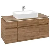 Villeroy & Boch Legato Waschtischunterschrank B75800RH 120x55x50cm, Waschtisch mittig, Kansas Oak