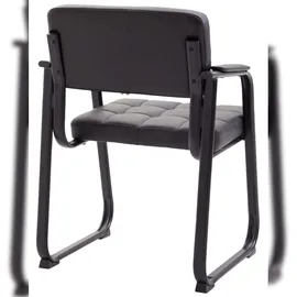 CLP 2er Set Besucherstühle Canada B Kunstleder schwarz