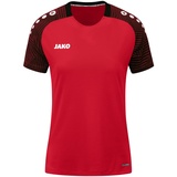 Jako Damen t-shirt T Shirt Performance, Rot/Schwarz, 38