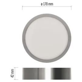 EMOS LED Panel 12,5 W rund Stahl