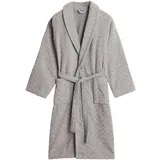 GANT Bademantel JACQUARD HERRINGBONE Grau XL