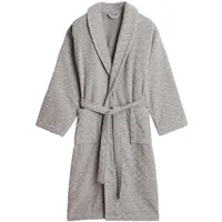GANT Bademantel JACQUARD HERRINGBONE Grau XL