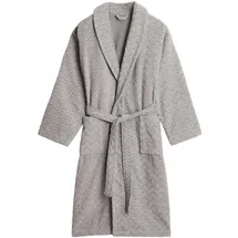 GANT Bademantel JACQUARD HERRINGBONE Grau XL