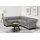 OTTO home Chesterfield Ecksofa Leder 2-Sitzer Grau