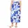 Betty Barclay Midirock Damen Floral Blau/Weiß 38