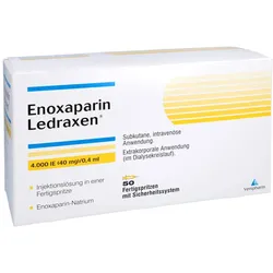 ENOXAPARIN Ledraxen 4.000 I.E. 40mg/0,4ml F.Sp. 50 St