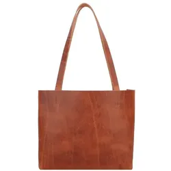 Harold's Paperbag Schultertasche Leder 32 cm  braun